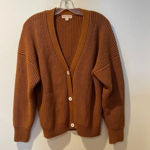 Tradlands Shelter Cardigan Burnt Sienna